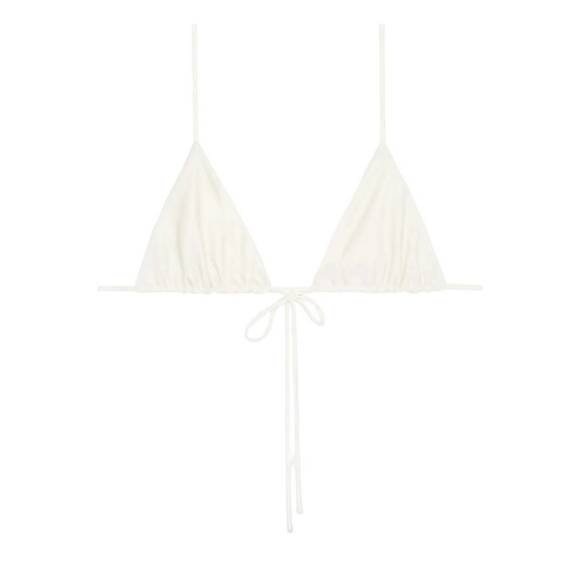 MIKOH Other - NEW MIKOH oska thin string triangle bikini top in ecru